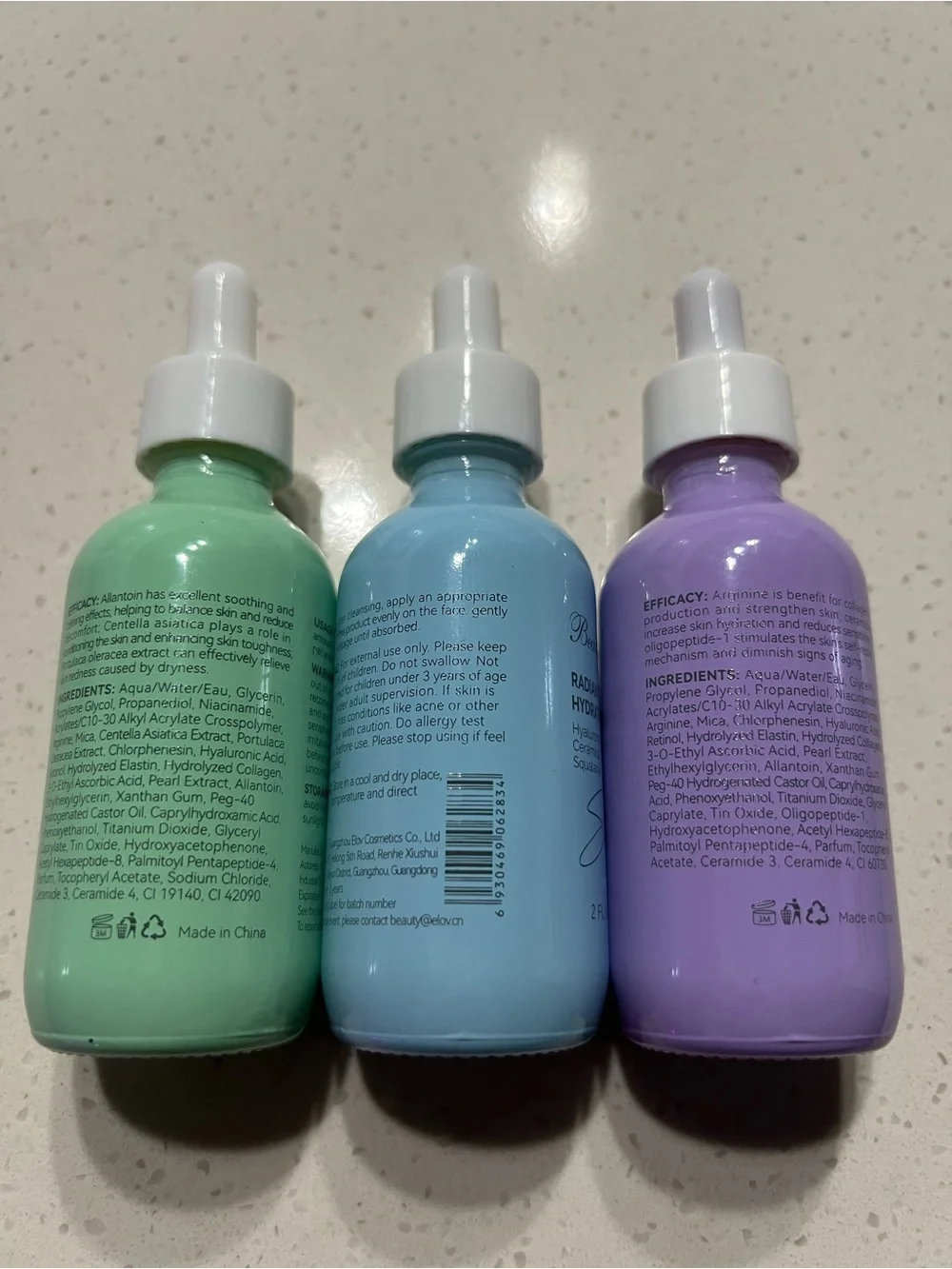 Beauty Host Radiant Soothing, Hydrating, and Renewal Serums ~ Retail $50